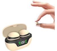 Mini Auricolari Wireless Invisibili Bluetooth Nascosto IPX5, Stereo con Cancellazione del Rumore Discreto Piccolo Bluetooth, Auricolari Dormienti Impermeabili per chi dorme sul fianco (Skin)