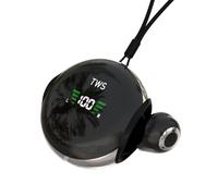 Mini auricolari wireless invisibili, piccoli, per orecchie piccole, Bluetooth 5.4, auricolari nascosti con cordino staccabile, cuffie semi-in-ear nere TWS, per iPhone, Android, ufficio, lavoro