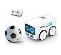 Mini auto radiocomandata con controllo dei gesti intelligente mini auto radiocomandata con luci di espressione divertenti e -evitanti macchinina telecomandata per bambini e adulti colore bianco