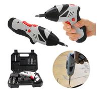 MINI AVVITATORE TRAPANO ELETTRICO BATTERIA RICARICABILE SNODABILE CON VALIGETTA