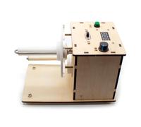 Mini avvolgitore automatico di etichette con stampa di etichette adesive con codice a barre, velocità regolabile, macchina riavvolgitrice bidirezionale con adattatore di alimentazione