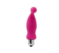 Mini bacchetta vibrante, velocità regolabili, silicone morbido | Modello B2497, corrente continua, controllo manuale(Rose Red A)