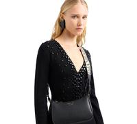 Emporio Armani Lilly Borsa a tracolla nero, pelle sintetica, donna