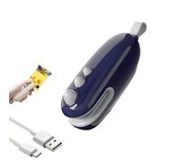 Mini Bag Sealer,2 in 1 Chip Bag Sealer and Cutter,USB-C Rechargeable Portable Handheld Resealer Machine for Plastic Bags Snack Bags Food Storage (1Pcs-B)