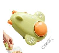 Mini Bag Sealer - USB Rechargeable ABS Silicone, Airplane Shape Sealing Machine, Magnetic Resealer | Portable Food Storage Tool, Snack Freshness Clip, Kitchen Household Use for Chips Candy