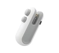 Mini Bag Sealer with Cutter and Magnet, 2 - in-1 Rechargeable Mini Heat Sealer & Cutter, For Plastic Bags Snacks Storage (White)