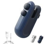 Mini Bag Sealer With Cutter And Magnet, 2025 New Rechargeable 2 in 1 Heat Sealer, Rechargeable Portable Handheld Vacuum Heat Sealing Machine for Snacks, Chips, Food Freshness Storage (Blue)