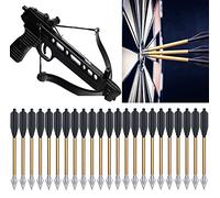 Mini Balestra Frecce 6,3 Pollici Frecce Per Balestra in Alluminio Frecce Per 50-80 Libbre Pistola Balestra Bersaglio Precisione Pratica Tiro Piccolo Tiro Con L'arco Caccia - Non Contiene Balestra