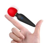 Mini Ballet Vibrators Adult Sex Toys for Woman Massager Personal for Women Mini Wand Massager Silenzioso e impermeabile 10 modelli e 8 velocità o piacere sessuale per donna e coppia (rosso)