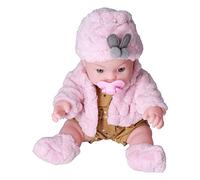 Mini Bambino, Bambole per Piccole Bambole Mini Marchi Baby con per Bambini per (Q12G-003C-026 Pink Pleece)