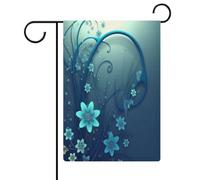 Mini bandiera blu a spirale da giardino, per casa, prato, cartello di benvenuto, striscione su entrambi i lati, piccole bandiere personalizzate per piscina, cortile, decorazione da parete per la casa