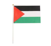 Mini bandiera della Palestina, 14 x 21 cm, piccola bandiera della Palestina che sventolava a mano, piccola bandiera della Palestina, per ufficio, festival, eventi e celebrazioni