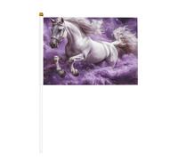 Mini bandiere aeree Fantasy Journey, resistenti, 14 x 20 cm, piccole bandiere su bastoncini, per esterni, cortile e giardino, confezione da 6 e 10 pezzi