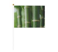 Mini bandiere in bambù dopo la pioggia, resistenti, 14 x 20 cm, piccole bandiere su bastoncini per esterni, cortile e giardino, confezione da 6 e 10 pezzi