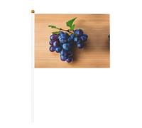Mini bandierine con stampa a grappolo d'uva, per grandi aperture, bar, ufficio, sfilate, eventi sportivi della Coppa del Mondo