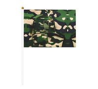Mini bandierine con stampa mimetica digitale verde militare, per grandi aperture, bar, ufficio, sfilate, eventi sportivi della Coppa del Mondo