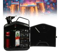 Mini bar Jerry Can, mobile bar per whisky, mobile bar portatile personalizzato da 5 L / 20 L, regalo di Natale o di compleanno per tuo marito, tuo padre o un amico,Black-5L