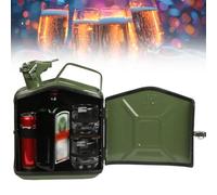 Mini bar Jerry Can, mobile bar per whisky, mobile bar portatile personalizzato da 5 L / 20 L, regalo di Natale o di compleanno per tuo marito, tuo padre o un amico,Green-5L