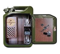 Mini Bar Jerry Can, Set Barattoli Mini Bar, Armadietto Bar Lattine Gas, Armadietto Fusti Personalizzato Bar Serbatoio Gas Bar Whisky Adatto Per Uomo, Papà, Marito, Fidanzato, Regalo green
