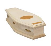 Mini bara di legno in miniatura modello mini casa delle bambole bara box artigianato di legno