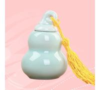Mini barattolo da tè in ceramica Bottiglia a forma di zucca Tealeaves Pot per