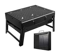 Mini barbecue portatile pieghevole, barbecue a carbone, affumicatore per 2-3 persone, griglia di grandi dimensioni e capacità, per cucinare all'aperto, campeggio, escursionismo, picnic, zaino in spa