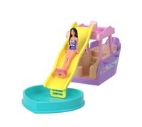Mini Barbieland - Barca Dei Sogni - Set Con Mini Veicolo E Bambola Con Sorpresa Cambia Colore In Acqua