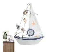 Mini barca a vela decorazione | Ornamento in legno fatto a mano