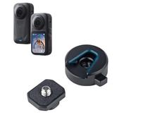 Mini base di montaggio a sgancio rapido per Insta360 X6 | Kit di accessori per treppiede in alluminio con vite da 1/4 di bloccaggio anti-goccia, leggero, 22 g