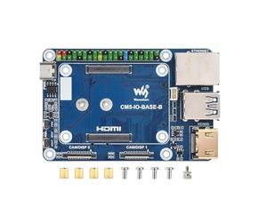 Mini Base Scheda per Raspberry Pi CM5 Lite/eMMC, Compute Module 5 Mini IO Scheda con Gigabit Eth/40PIN GPIO/M.2 M KEY/USB 3.2/USB 2.0/HDMI Interface ecc. a Bordo EEPROM e Chip di Crittografia