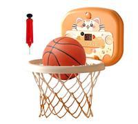 Mini Basketball Hoop, Kids Sports Set, 10.63in Wall Mounted Game, Interactive Scoreboard Display, Durable Indoor Backboard, Home School Living Room Bedroom Girls Boys Playtime Use