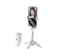 Mini bastone per selfie, telaio stabile a quattro angoli, con luce di riempimento, può ruotare orizzontalmente e verticalmente, telaio drago in metallo rinforzato, lunghezza estensibile 40,6 cm