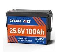 Mini batteria al litio 24v 100ah, batteria LiFePO4 a scarica profonda 9000+ cicli con BMS, potenza massima 2560W, perfetta per camper, motore a scoppio, accumulo di energia off-grid