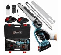 Mini Batteria Motosega 8 " 21V 2x Batteria Sega a Motore Legno Rami Giardino