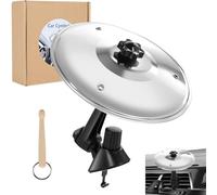 Mini batteria per cruscotto auto, con batteria e bacchetta, accessorio musicale divertente per auto, per batteristi e amanti della musica, colore: argento