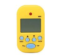 Mini beat digitale tap m50 m50 metonome clip professionista portatile mult funzionale facile da usare per musicisti batteristi per chitarra per pianoforte giallo rosso blu bianco (Nero) (Bianco)