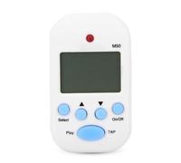 Mini beat digitale tap m50 m50 metonome clip professionista portatile mult funzionale facile da usare per musicisti batteristi per chitarra per pianoforte giallo rosso blu bianco (Nero) (Bianco)