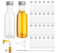 Mini biberon per liquore: WEGREAT 24 pezzi da 100 ml, piccole bottiglie di liquore da riempire per succo, liquore, zenzero, essenziali, feste, liquori, liquori