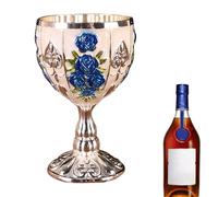 Mini bicchiere calice, mini bicchiere, 30 ml, in rilievo di zinco, 30 ml, ornamenti per l'armadio del vino, regalo di per matrimoni al bar di casa, ornamenti retrò, piccola