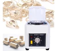 Mini bicchiere magnetico, 2000 giri/min, 100 mm, lucidatrice per gioielli, capacità 400 g (ago + accessori), con pannello di controllo a LED, per lucidatura e sbavatura di gioielli, pietre di giada