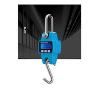 Mini bilancia digitale LCD da 300 kg, bilancia sospesa, portatile, industriale, elettronica, for carichi pesanti, con gancio, for gru, strumento agricolo domestico Per caccia e viaggi(Blauw)