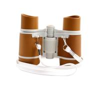 Mini binocolo educativo binoculare compatto for bomboniere for escursioni all'aperto, campeggio, esplorazione (Material : Deep Coffee White)