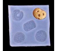 Mini Biscuit Cow Horn Bag Egg Tart Cookie DIY Food Silicone Mold Decoration (type2)