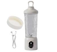 Mini Blender,600 ml Ricaricabile con Coperchio a Tenuta Stagna - Bottiglia Shaker Proteica Elettrica | per Frullati e Frappè Cucina Ufficio Viaggio Palestra Esercizio Outdoor Campeggio