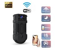 Mini Body Camera, Body Cam, 1080P HD Mini Macchina Fotografica Del Corpo 1080P 180° Girevole Registrazione Videocamera Visione Notturna Sport Nanny Telecamere di Sorveglianza di Sicurezza per sicurezz