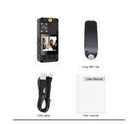 Mini Body Cameram, A38 Fotocamere DV for azioni sportive Mini fotocamera digitale HD 1296P Cam montata sul corpo Display IPS Piccola videocamera Fotocamera tascabile per passeggiate con gli animali, l