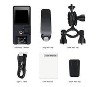 Mini Body Cameram, A39 Mini fotocamera digitale 1080P HD Schermo Visione notturna Piccola videocamera Corpo Camam Videoregistratore for sport all'aria aperta per passeggiate con gli animali, lavoro, v