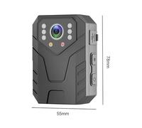 Mini Body Cameram, Mini macchina fotografica digitale HD 1080P DVR da 2.0 pollici Videoregistratore for visione notturna Telefono cellulare Registratore for le forze dell'ordine Cam for il corpo della
