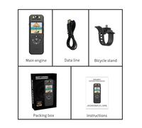 Mini Body Cameram, Mini telecamera 4K HD Visione notturna TYPE-C Ricarica 180 Len ruotabile e clip posteriore con supporto for bici Fotocamera indossata dal corpo della polizia Cam tascabile per passe