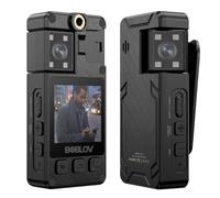 Mini Body Cameram, Mini telecamera A24 HD 1296P Azione sportiva DV Fotocamere digitali Protezione di sicurezza Piccola videocamera tascabile Corpo di polizia Camara per passeggiate con gli animali, la